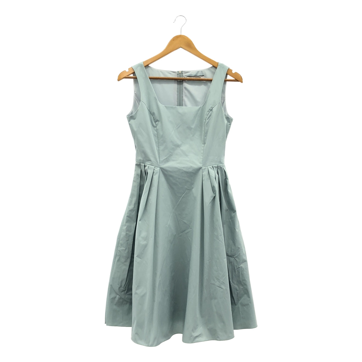 FOXEY NEW YORK 淺藍色櫻草色方領連身裙（38碼）