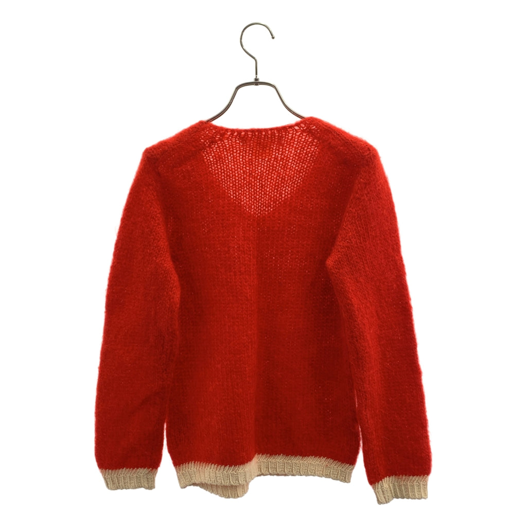 COMME des GARCONS COMME des GARCONS / コムコム | モヘヤ  ウール バイカラー Vネックニット | S | レディース