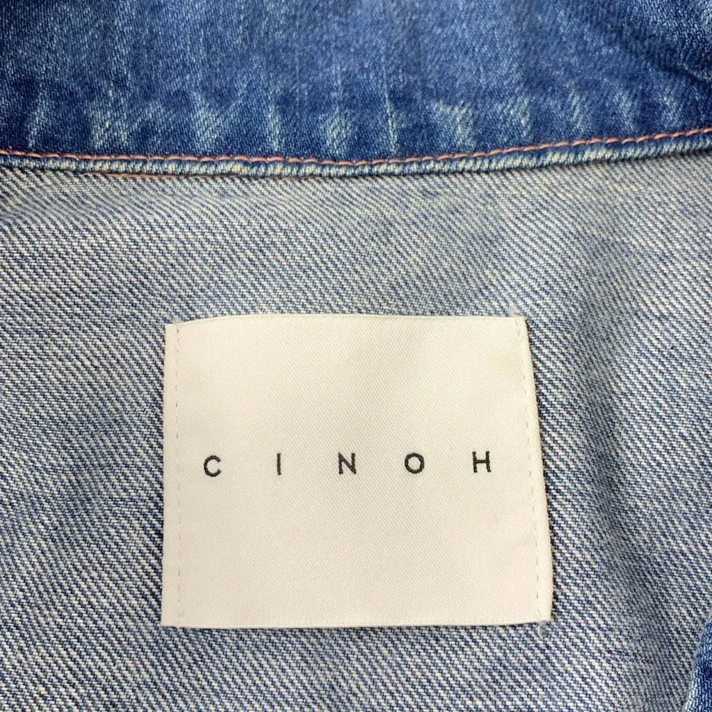 CINOH / チノ | ダメージ加工 デニム ジャケット | インディゴ | レディース