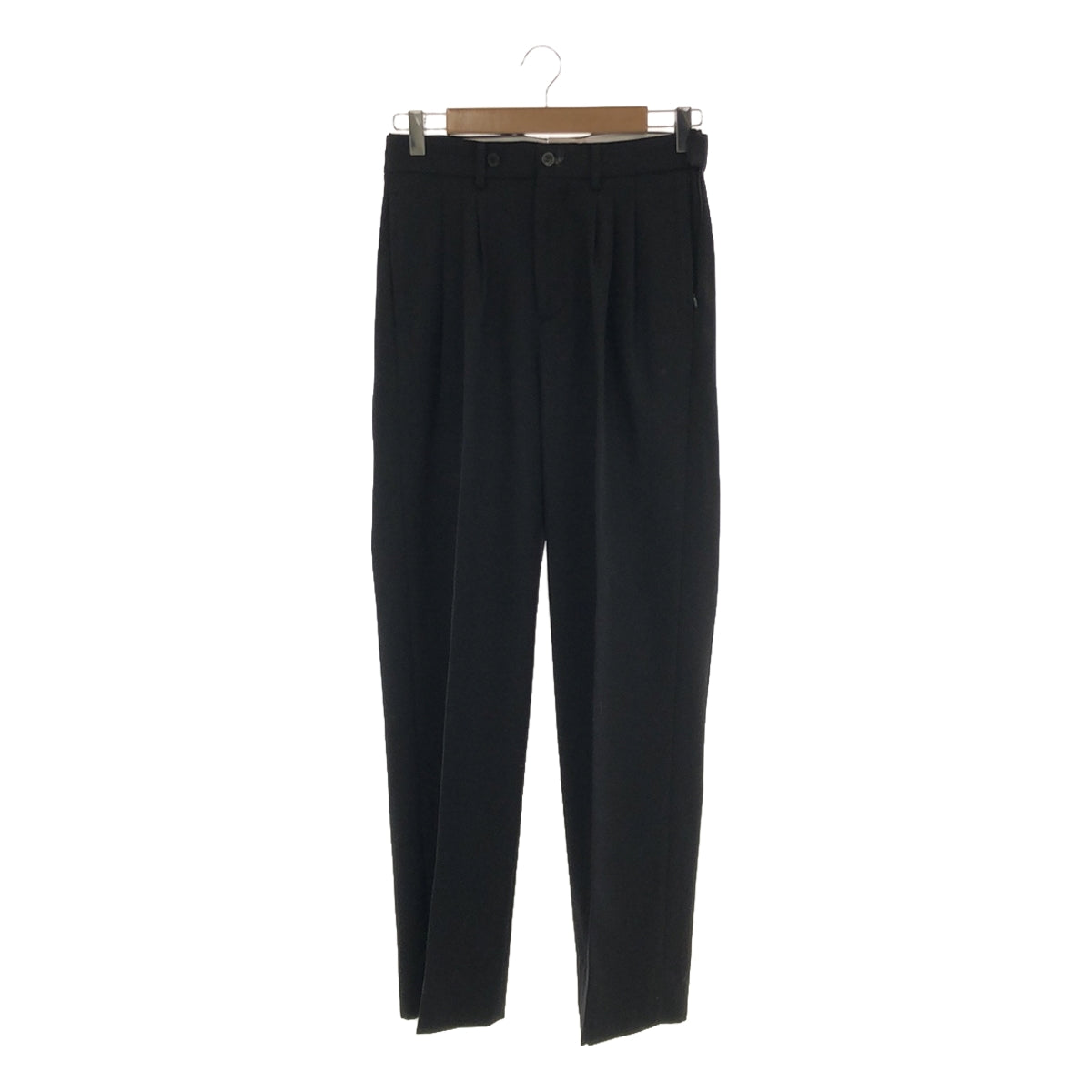 BASICKS | 2023AW | MARGIELA VIBES DOUBLE WAIST WOOL TROUSER | W | Black | Women's