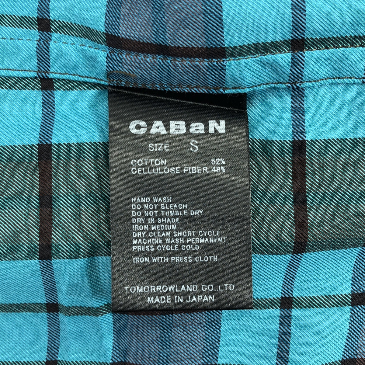 CABaN / キャバン | コットンリヨセル チェック オープンカラーシャツ | S | マルチカラー | メンズ