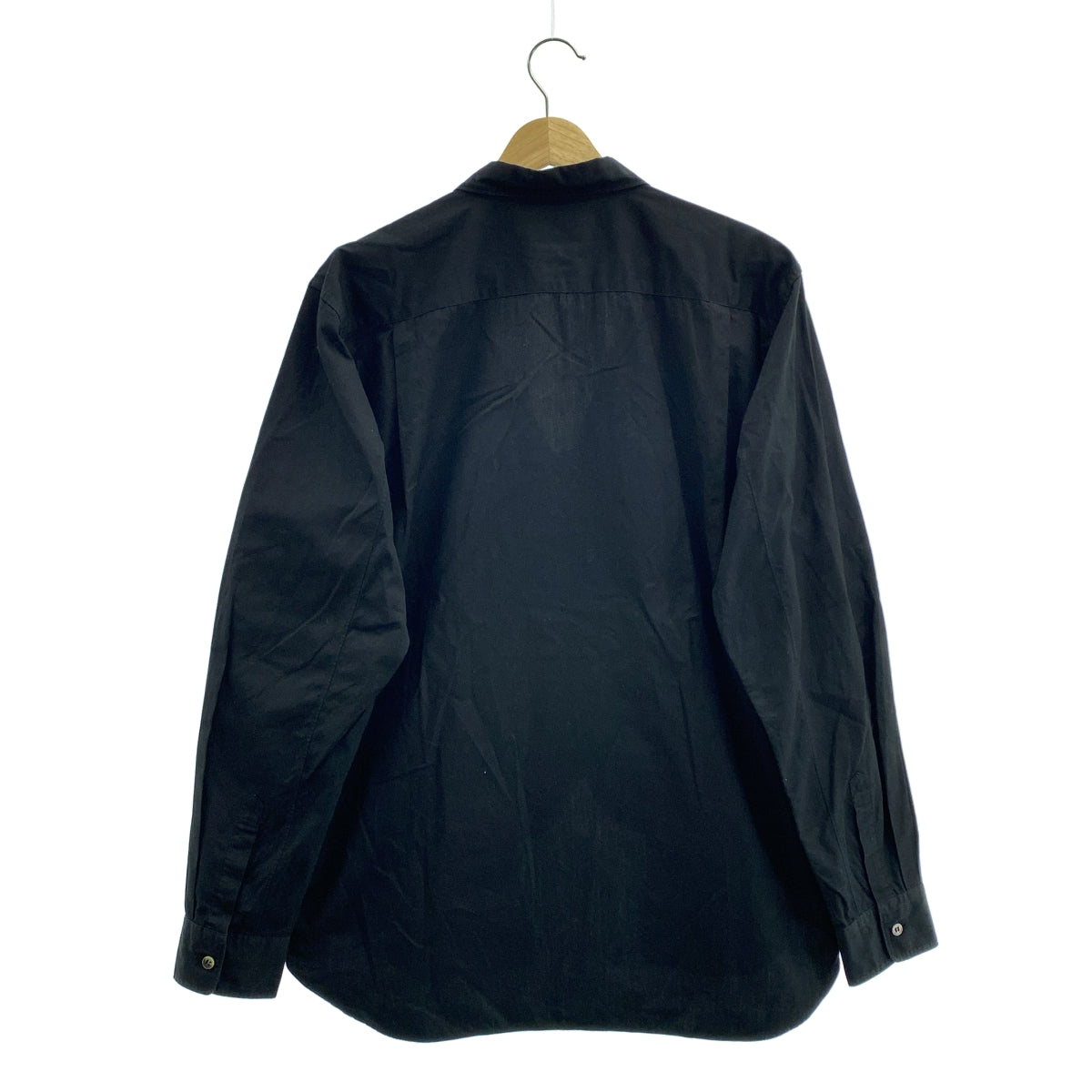 COMME des GARÇONS HOMME PLUS | 2017 秋冬 |棉質 V 領拉鍊襯衫 | SHOPBOP尺寸 M |黑色|男士