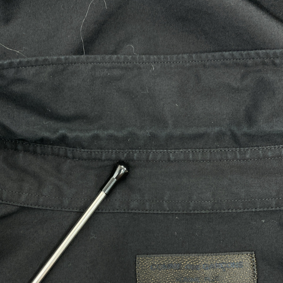 COMME des GARÇONS HOMME PLUS | 2017 秋冬 |棉質 V 領拉鍊襯衫 | SHOPBOP尺寸 M |黑色|男士