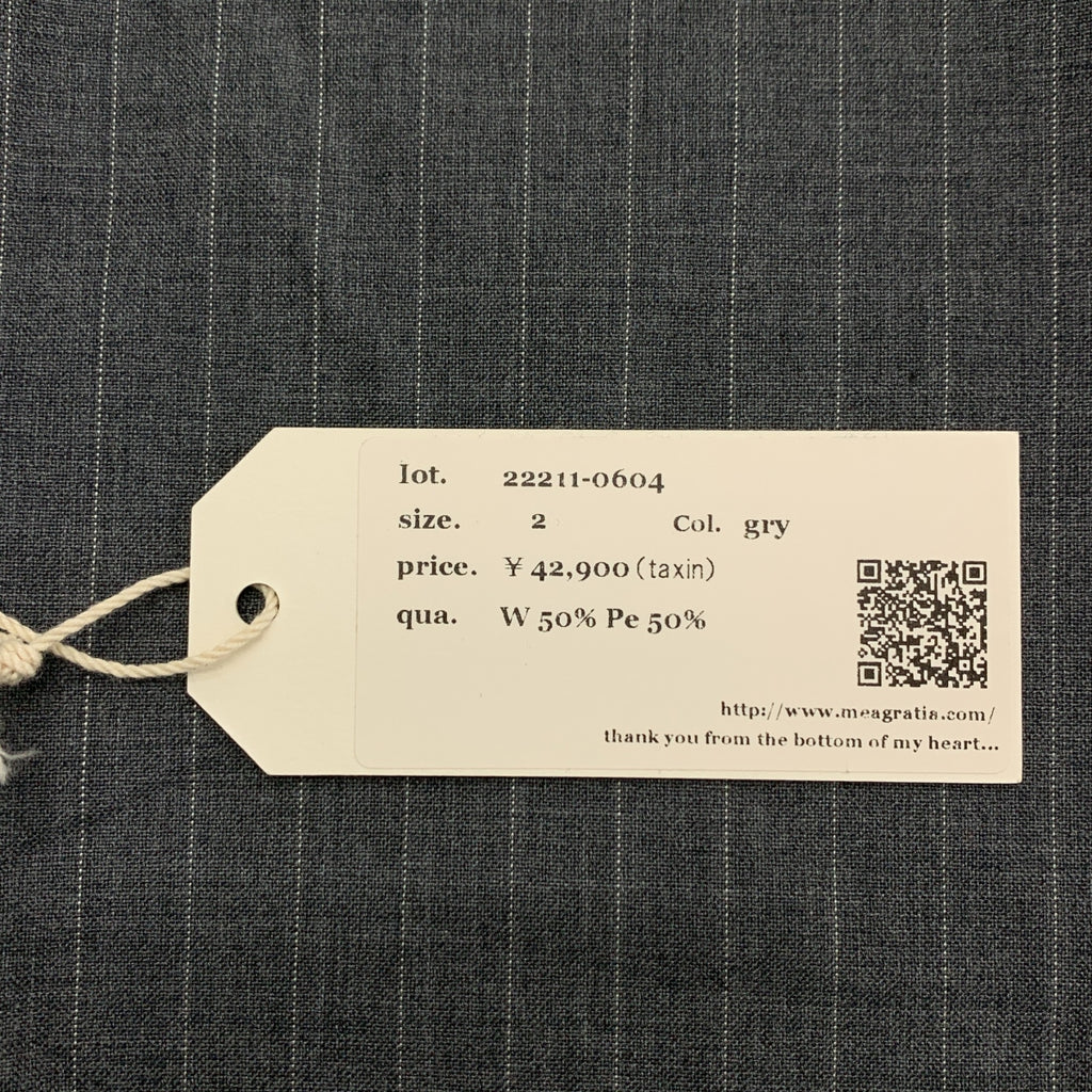 meagratia / 메아그라티아 | side open slacks 스트라이프 스트레이트 팬츠 | 2 |