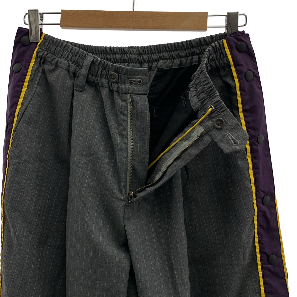 meagratia / 메아그라티아 | side open slacks 스트라이프 스트레이트 팬츠 | 2 |