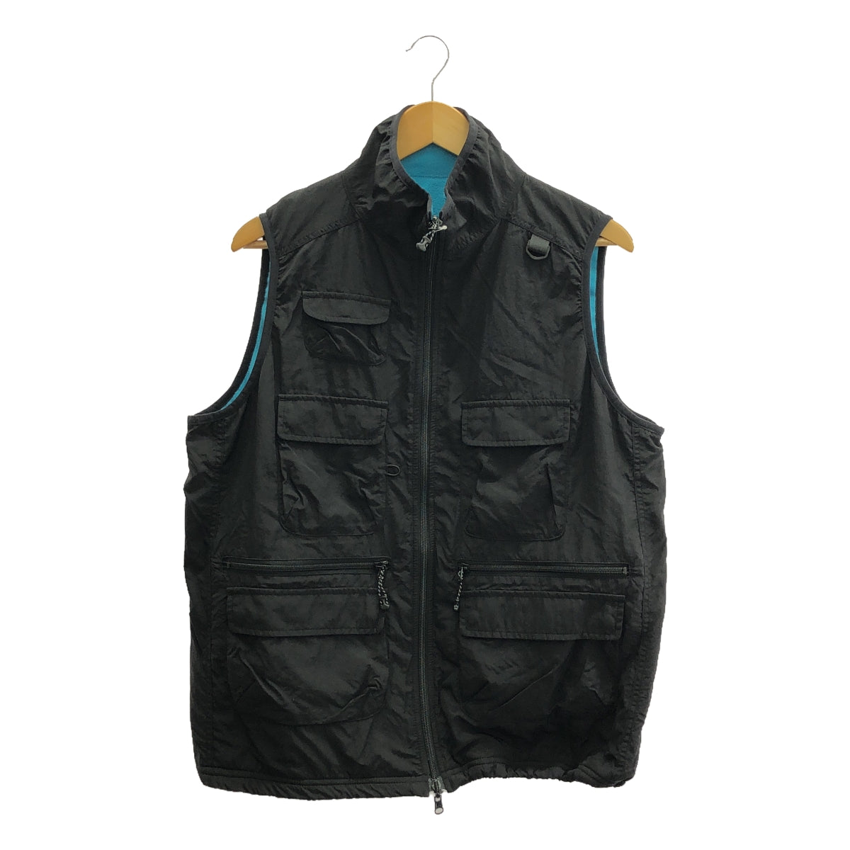 [New] WILD THINGS | Reversible vest | F | Black x Blue | Women's