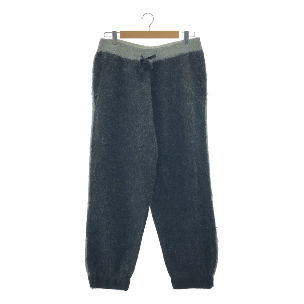 【新品】  SON OF THE CHEESE / サノバチーズ | Mohair Track Pants モヘア トラックパンツ | M | ブラック | メンズ