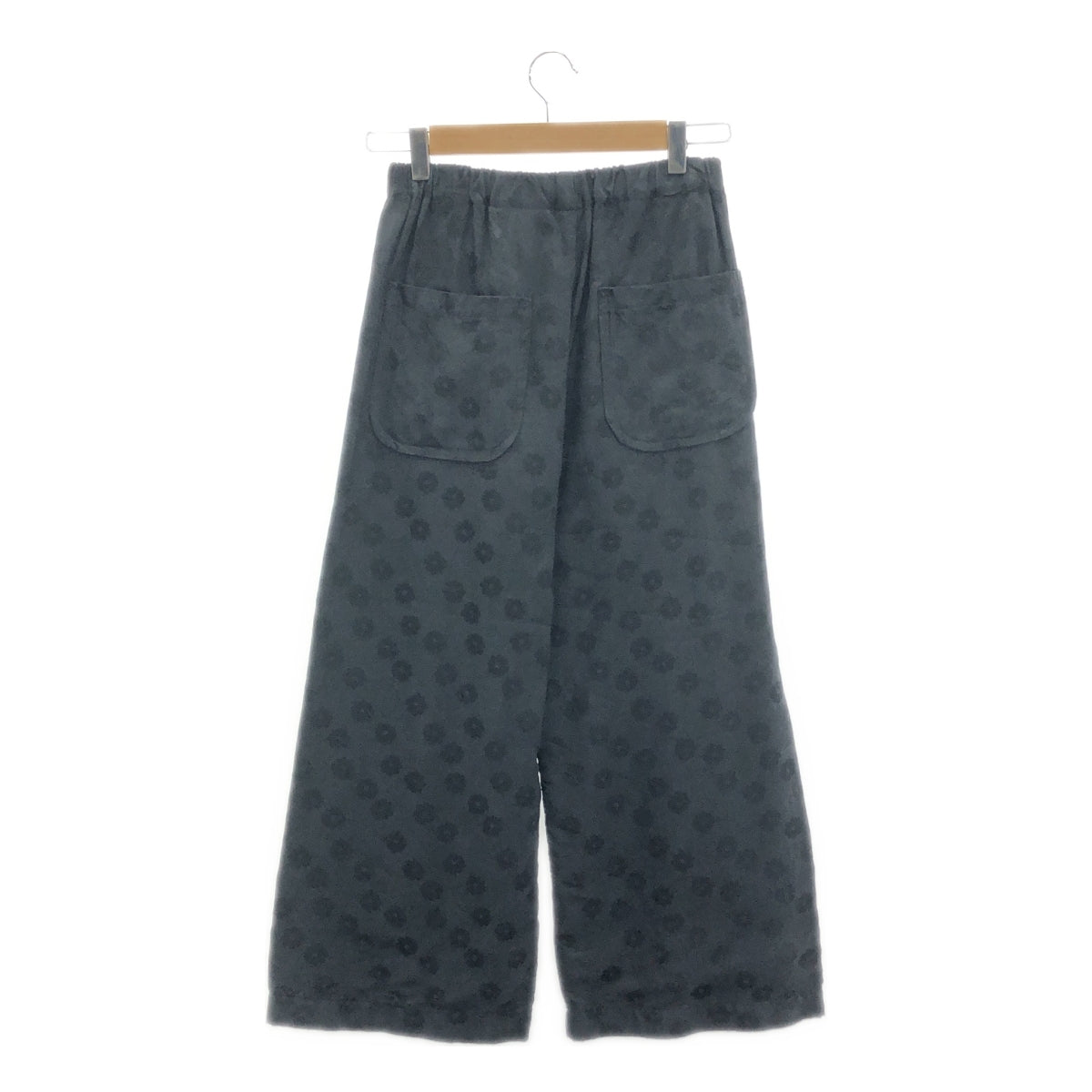 tricot COMME des GARCONS | 2006AW | 花卉提花內外彈性腰寬鬆休閒褲 | 黑色 | 女款