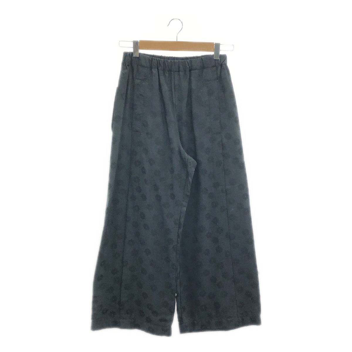 tricot COMME des GARCONS | 2006AW | 花卉提花內外彈性腰寬鬆休閒褲 | 黑色 | 女款