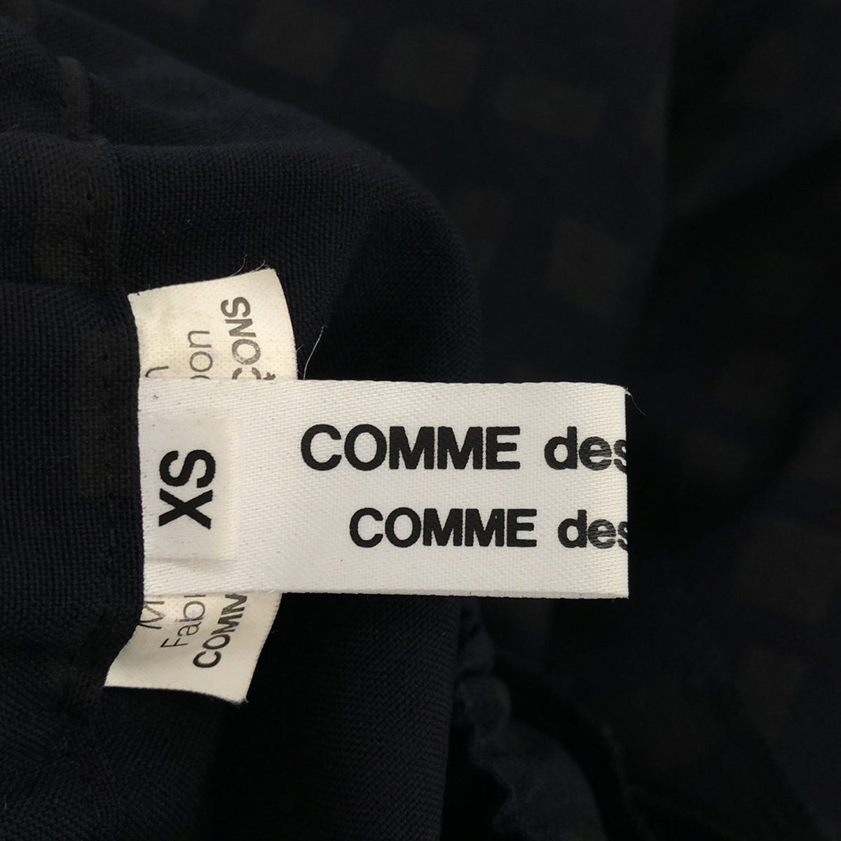 COMME des GARCONS COMME des GARCONS / 콤콤 | 2010AW | 울 체크 프린트 프릴 티어드 이지 스커트 | XS | 네이비 | 여성