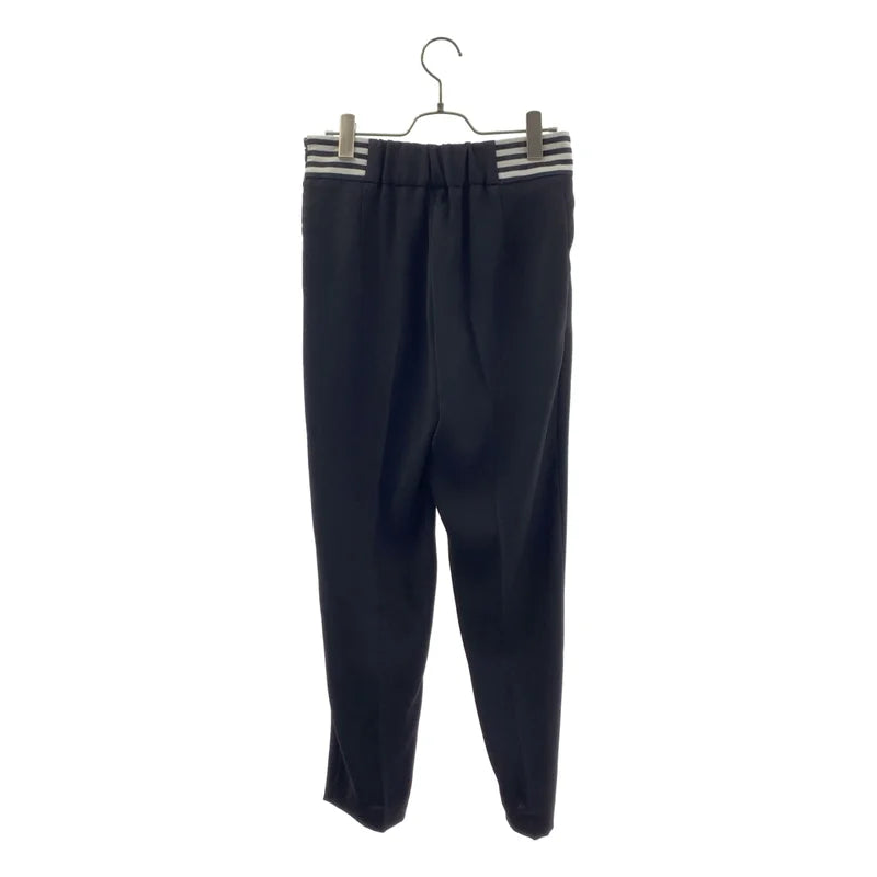 BORDERS at BALCONY | 橫條紋拼接休閒長褲 | 36 | 女款