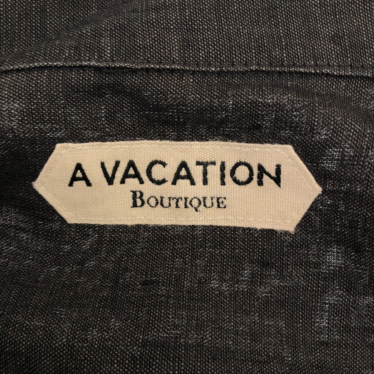 [Good Condition] A VACATION | 2024SS | Linen Back Gathered Shirt Jacket | F | Gray | Women's