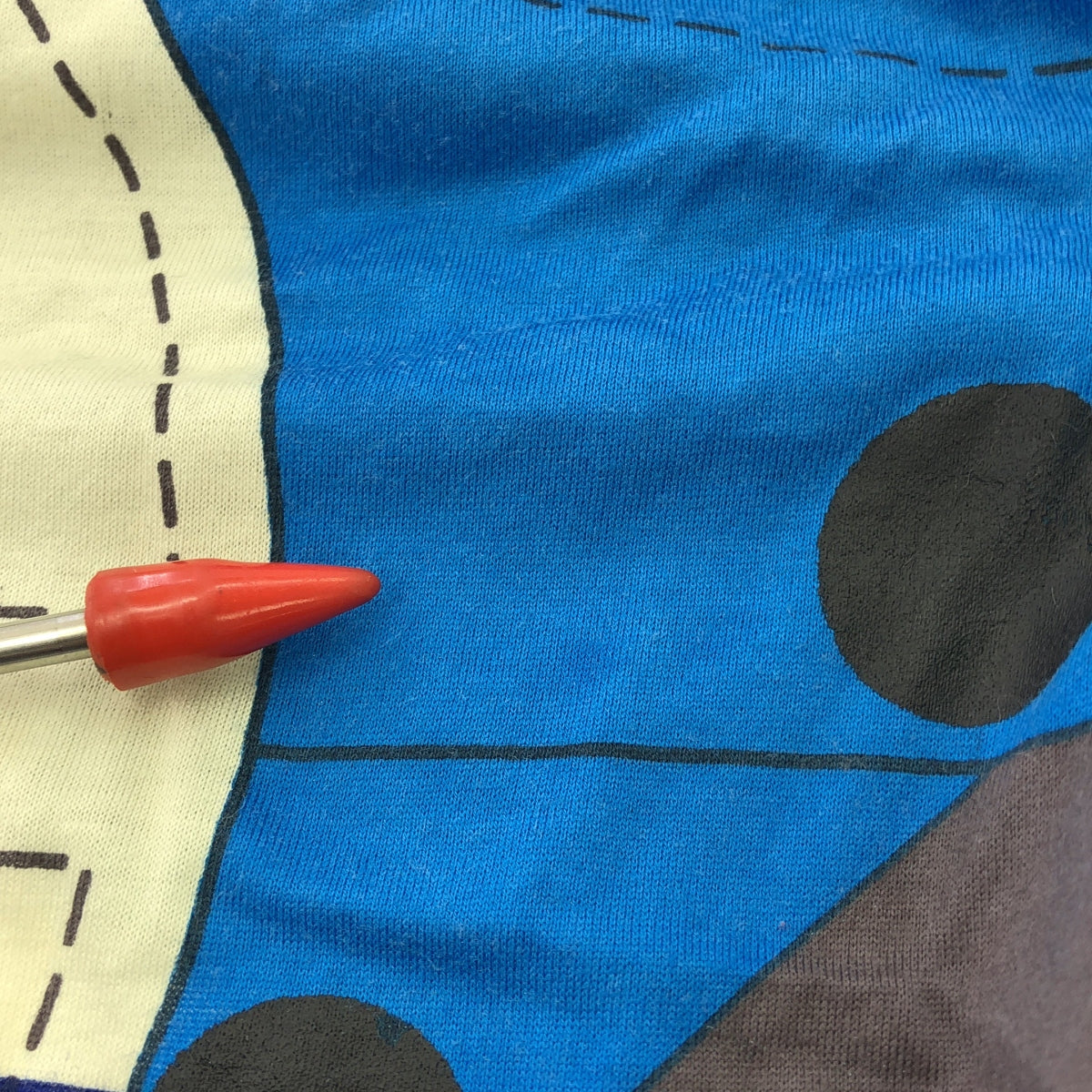 JUNYA WATANABE COMME des GARCONS / 준야와타나베 | 2015SS | 변형 입체 프린트 오버 T 셔츠 컷소우 | M | 멀티 컬러 | 여성