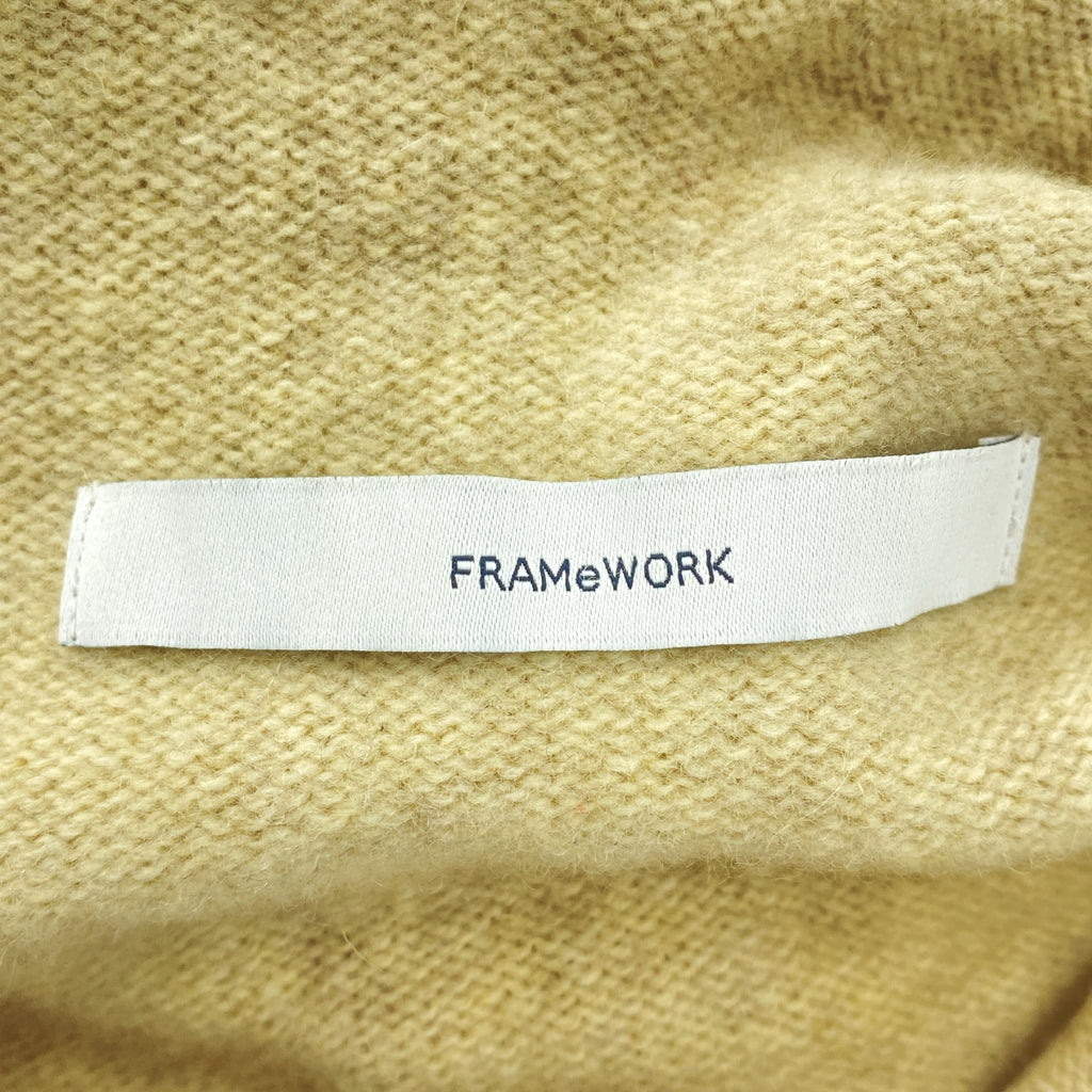 Framework | 2022 秋冬系列 | 羊絨混紡壓縮羊毛連帽套頭針織衫 | F 碼 | 女款