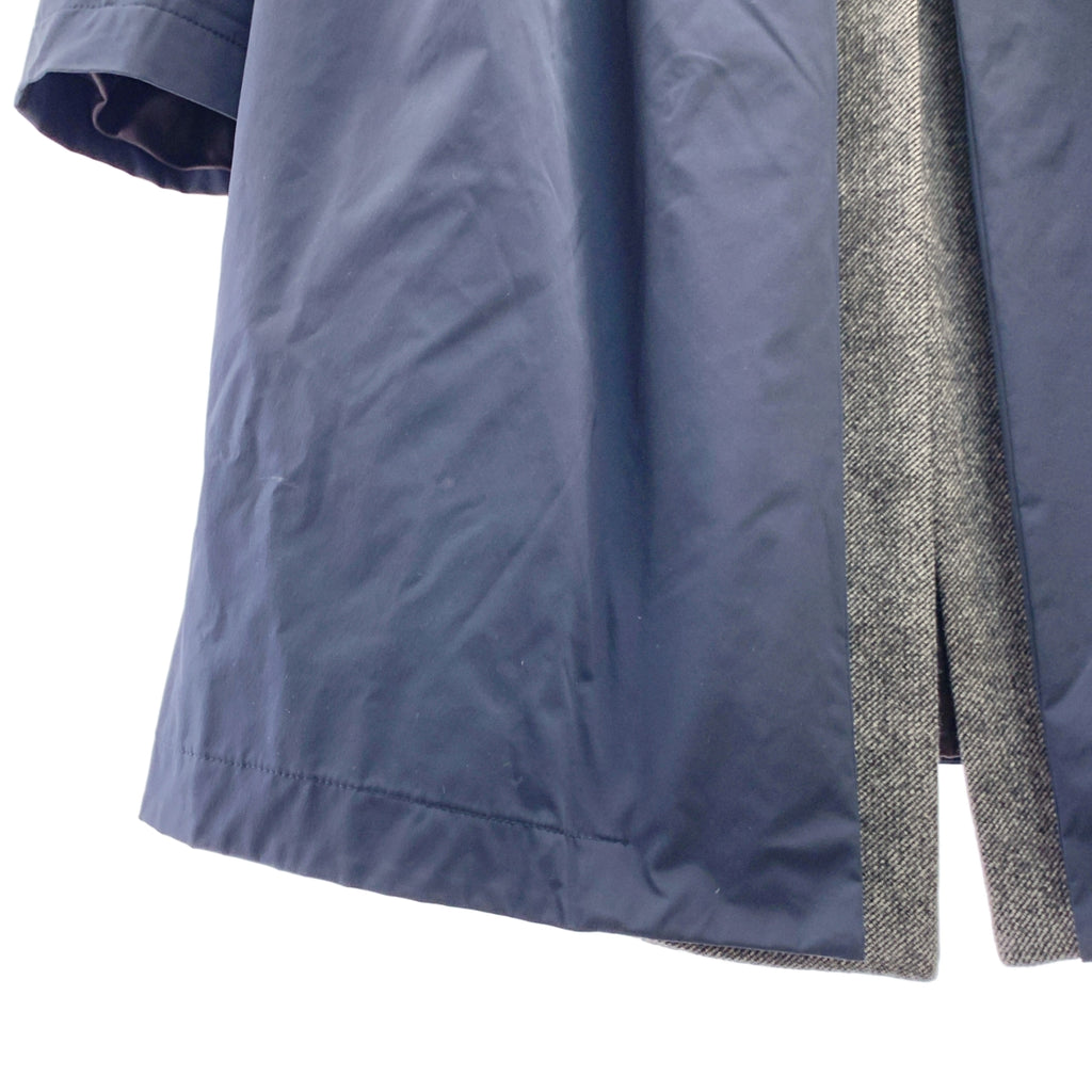 D-due | 混合材質多層褶皺外套 / 全襯裡 |