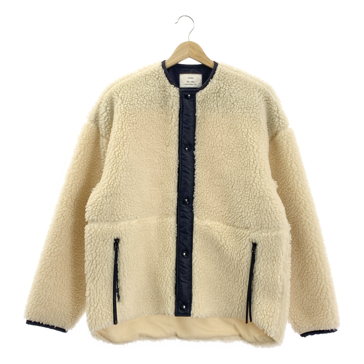 HYKE / ハイク | 2023AW | FAUX SHEARLING JACKET フェイクムートン ボアジャケット | 1 | レディース