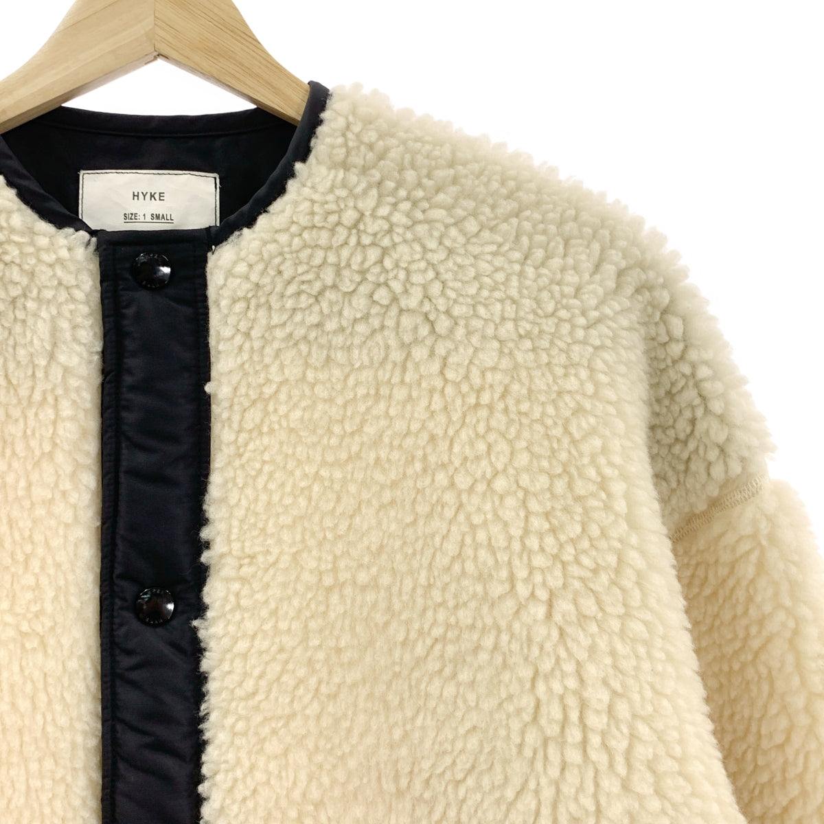 HYKE / ハイク | 2023AW | FAUX SHEARLING JACKET フェイクムートン ボアジャケット | 1 | レディース