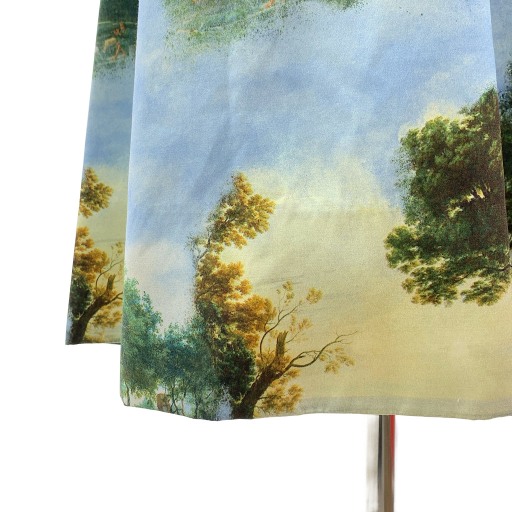 COMME des GARCONS / コムデギャルソン | 2020SS | プリント加工 風景 Vネック ワンピース | XS | レディース