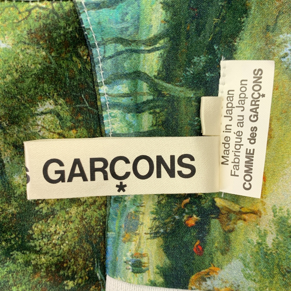 COMME des GARCONS / コムデギャルソン | 2020SS | プリント加工 風景 Vネック ワンピース | XS | レディース