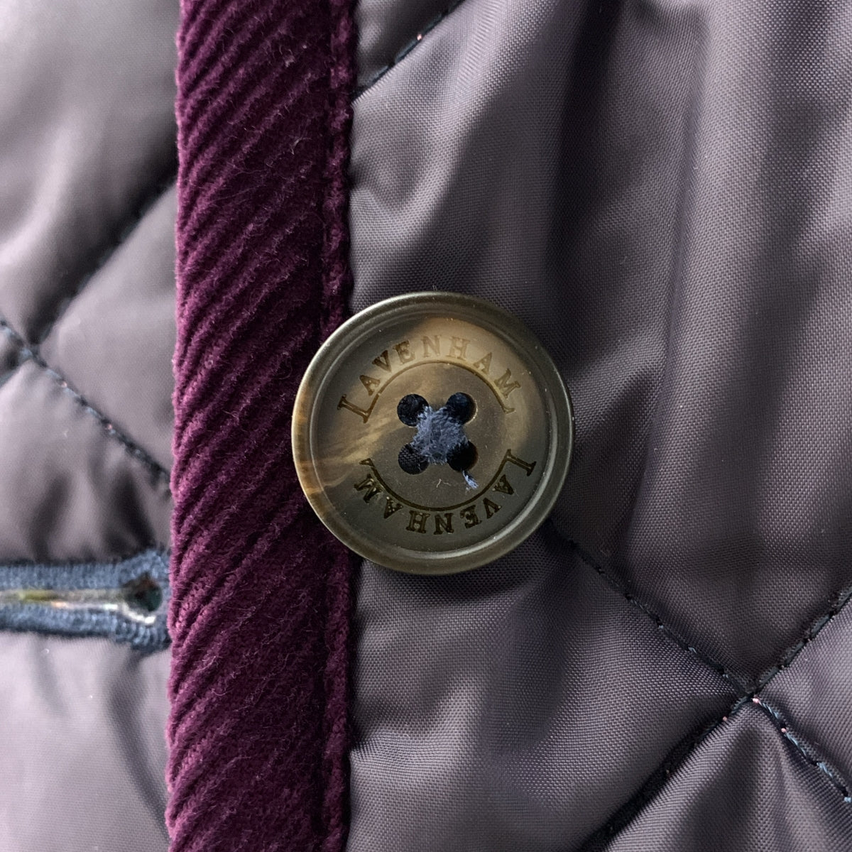 LAVENHAM / 라벤햄 | LIBERTY / 리버티 로고 버튼 퀼팅 재킷 후디 | 38 | 여성