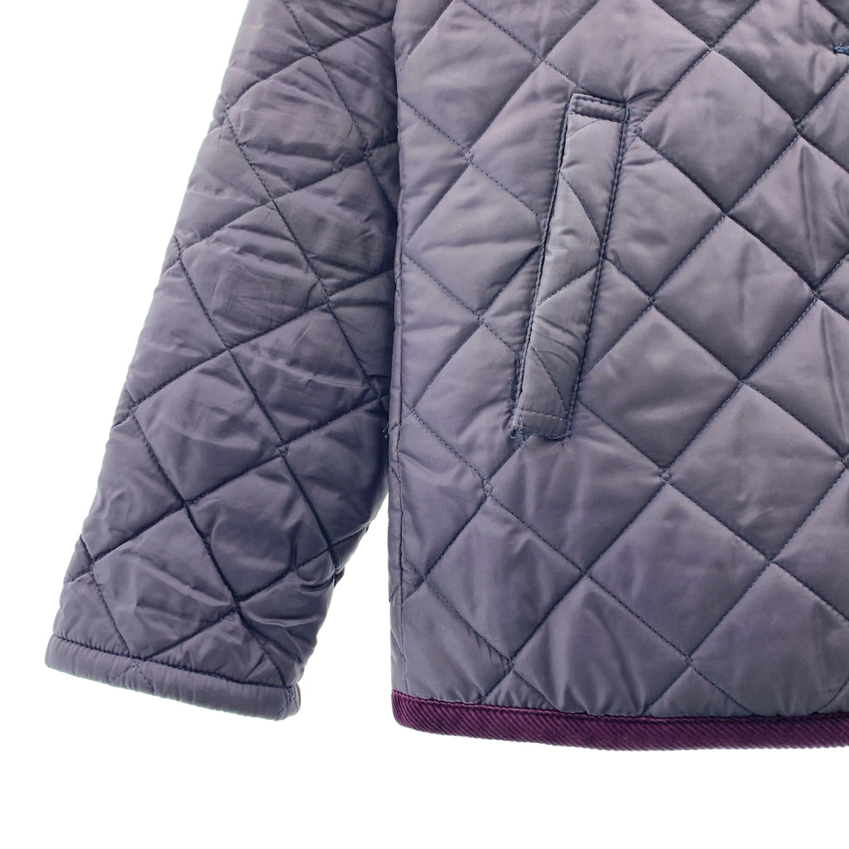 LAVENHAM / 라벤햄 | LIBERTY / 리버티 로고 버튼 퀼팅 재킷 후디 | 38 | 여성