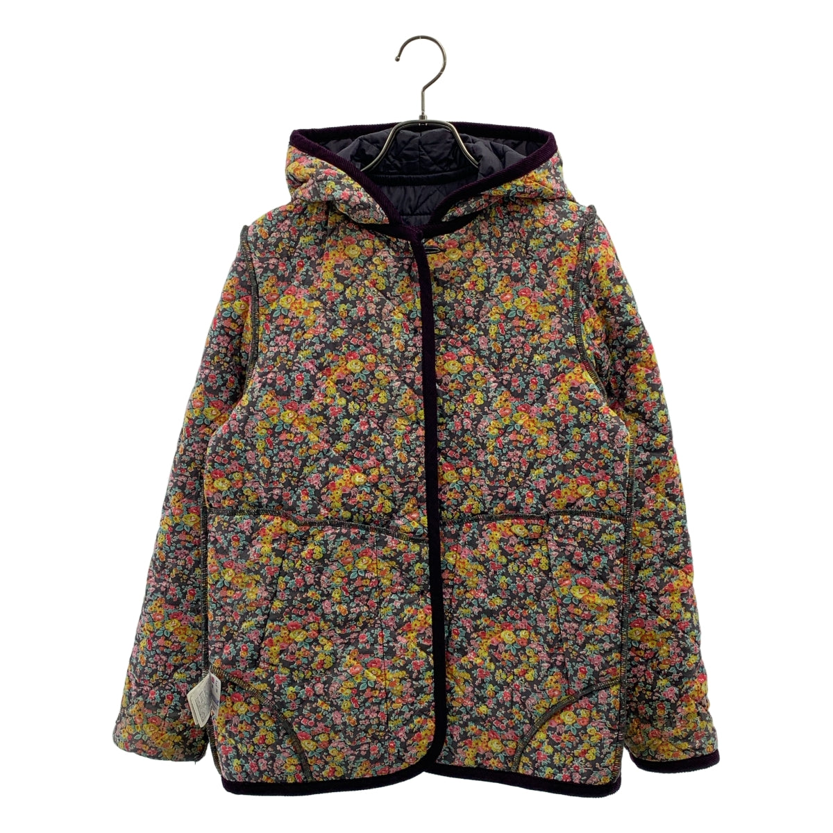 LAVENHAM / 라벤햄 | LIBERTY / 리버티 로고 버튼 퀼팅 재킷 후디 | 38 | 여성