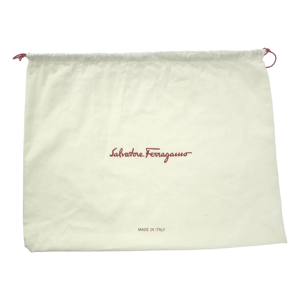 Salvatore Ferragamo / サルヴァトーレフェラガモ | レザー ロゴ ガンチーニ ハンド トートバッグ / ポーチ付き |
