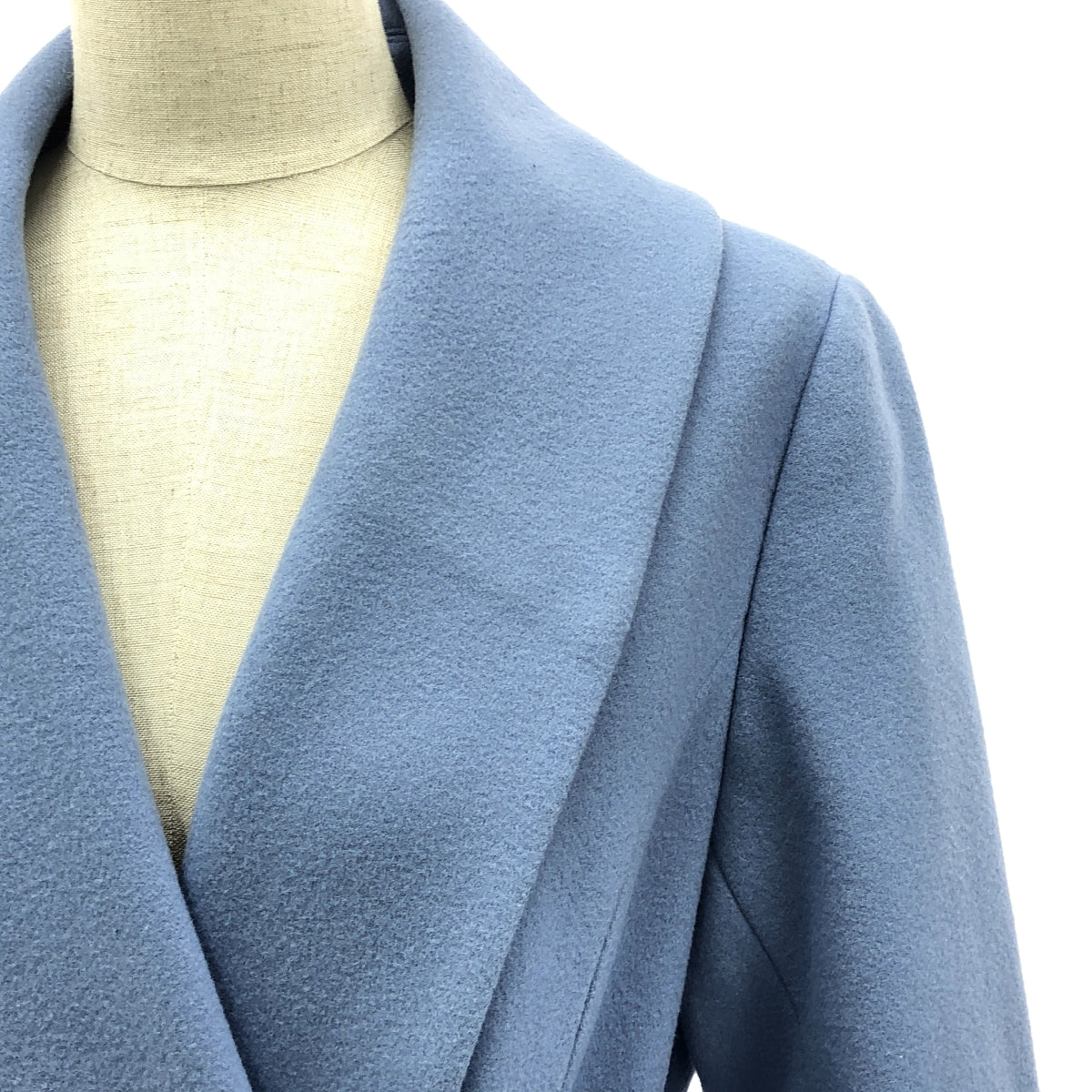 [Good Condition] JENNE | 2022AW | Wool Belted Coat | M | Light Blue | Women's