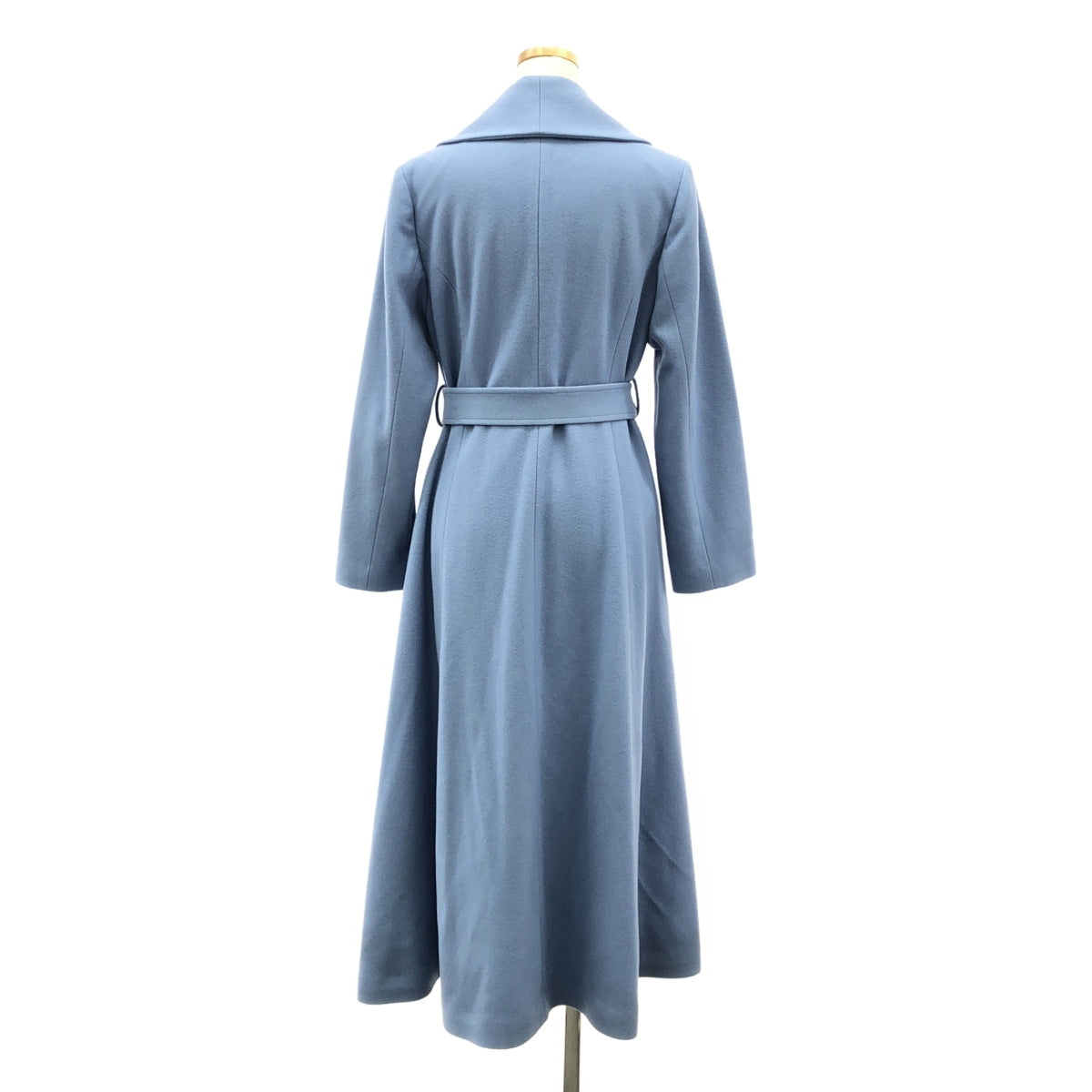 [Good Condition] JENNE | 2022AW | Wool Belted Coat | M | Light Blue | Women's