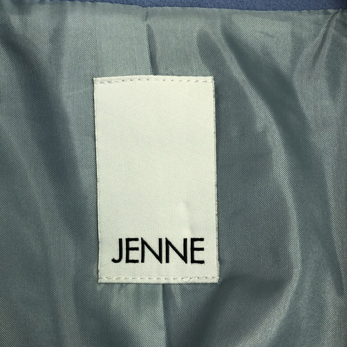 【美品】  JENNE / ジェンヌ | 2022AW | ウール ベルテッド コート | M | ライトブルー | レディース