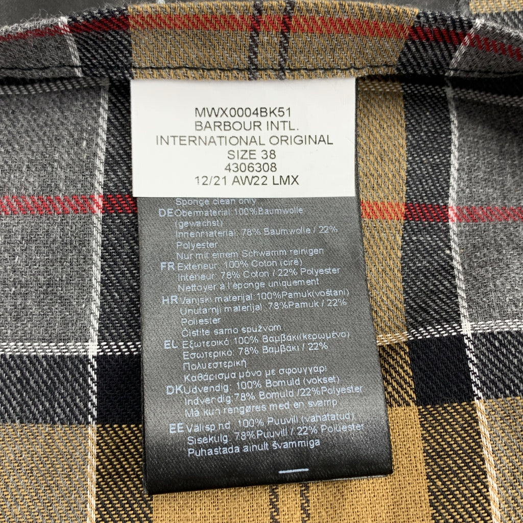 Barbour | International Original Wax 外套 | 尺寸 38 | 男款