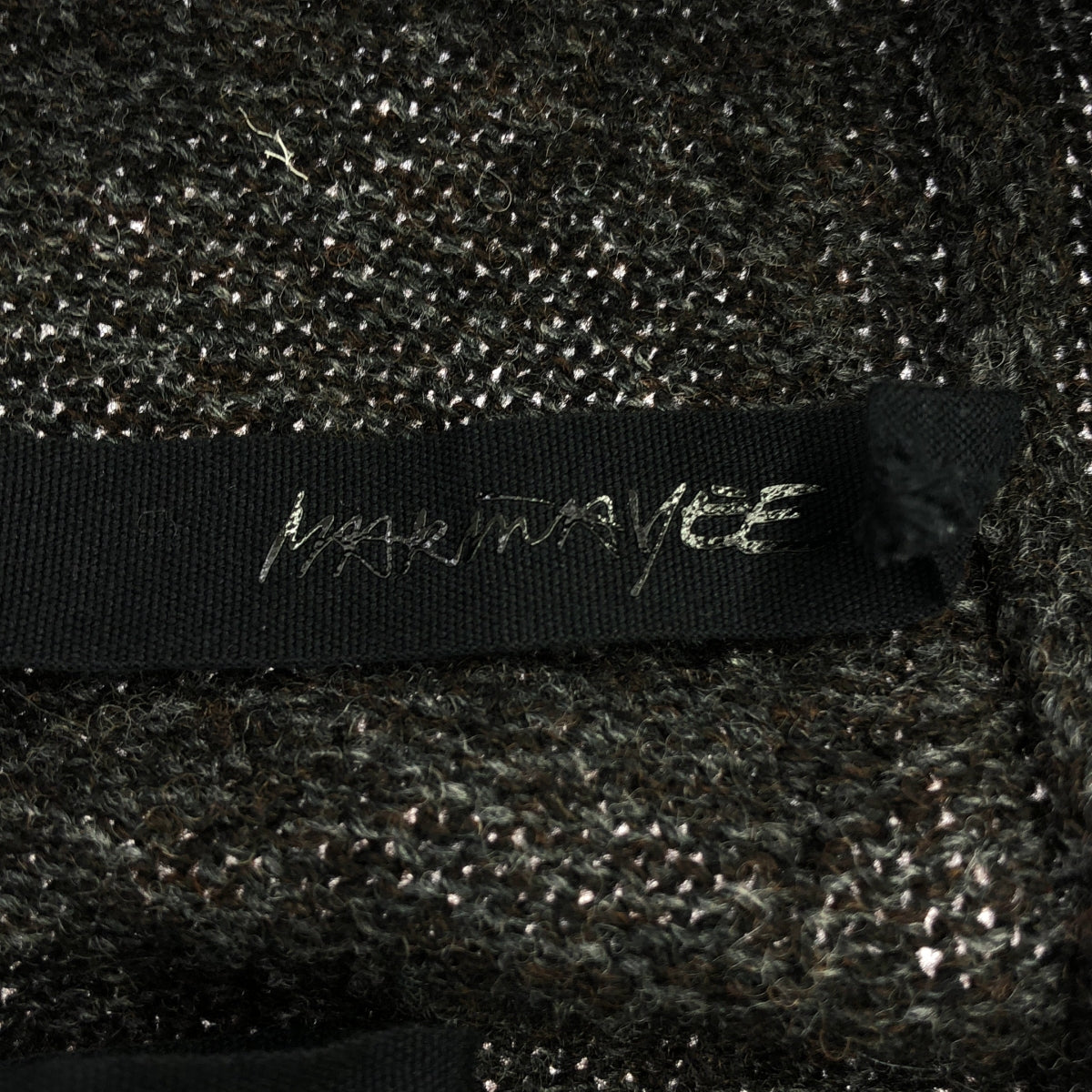 MARINA YEE / Marina Yee | 2023AW | FELIX deformed knit | S | anthracite/brown | Men's