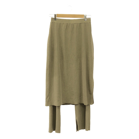 NOBLE | Layered knit skirt pants |