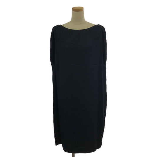 DRIES VAN NOTEN | Wide neck sleeveless pullover dress | Size 36 | Navy | Women's