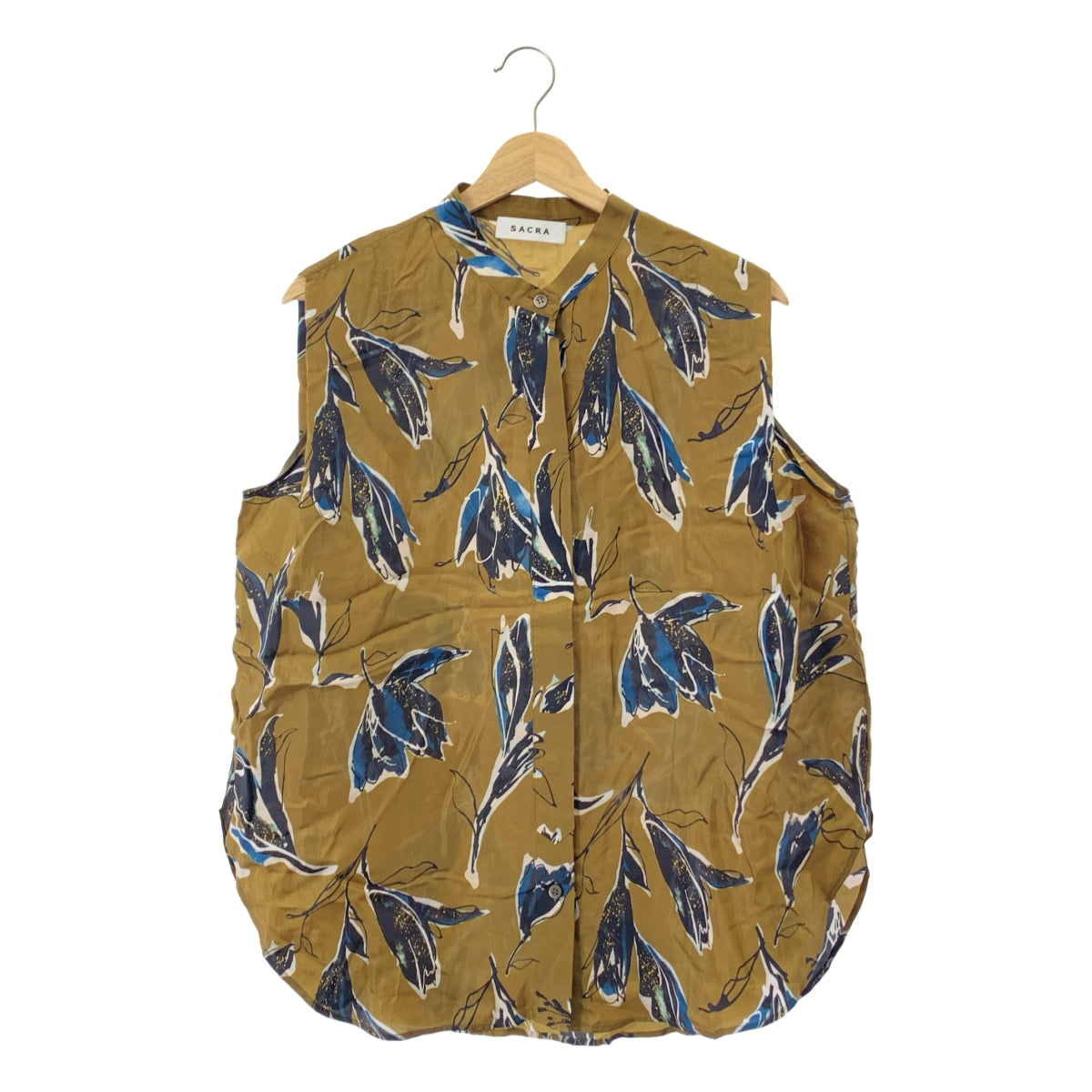 SACRA | 秋季花襯衫 / 全身印花立領襯衫 | 尺寸 38 | 女款