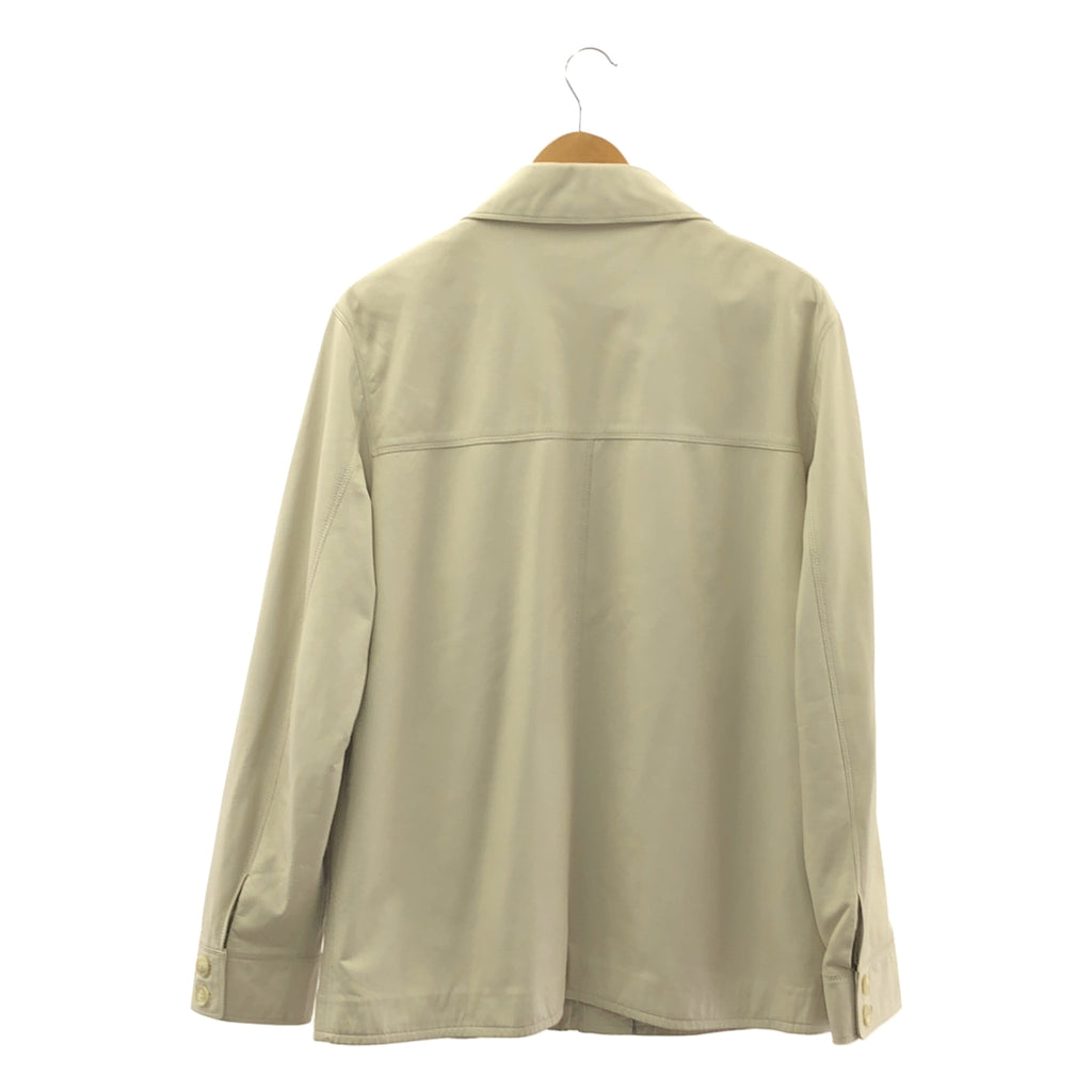 LANVIN COLLECTION / 람방 컬렉션 | 양가죽 가죽 블루존 재킷 | 50 |