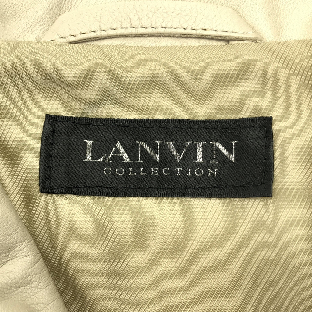 LANVIN COLLECTION / 람방 컬렉션 | 양가죽 가죽 블루존 재킷 | 50 |