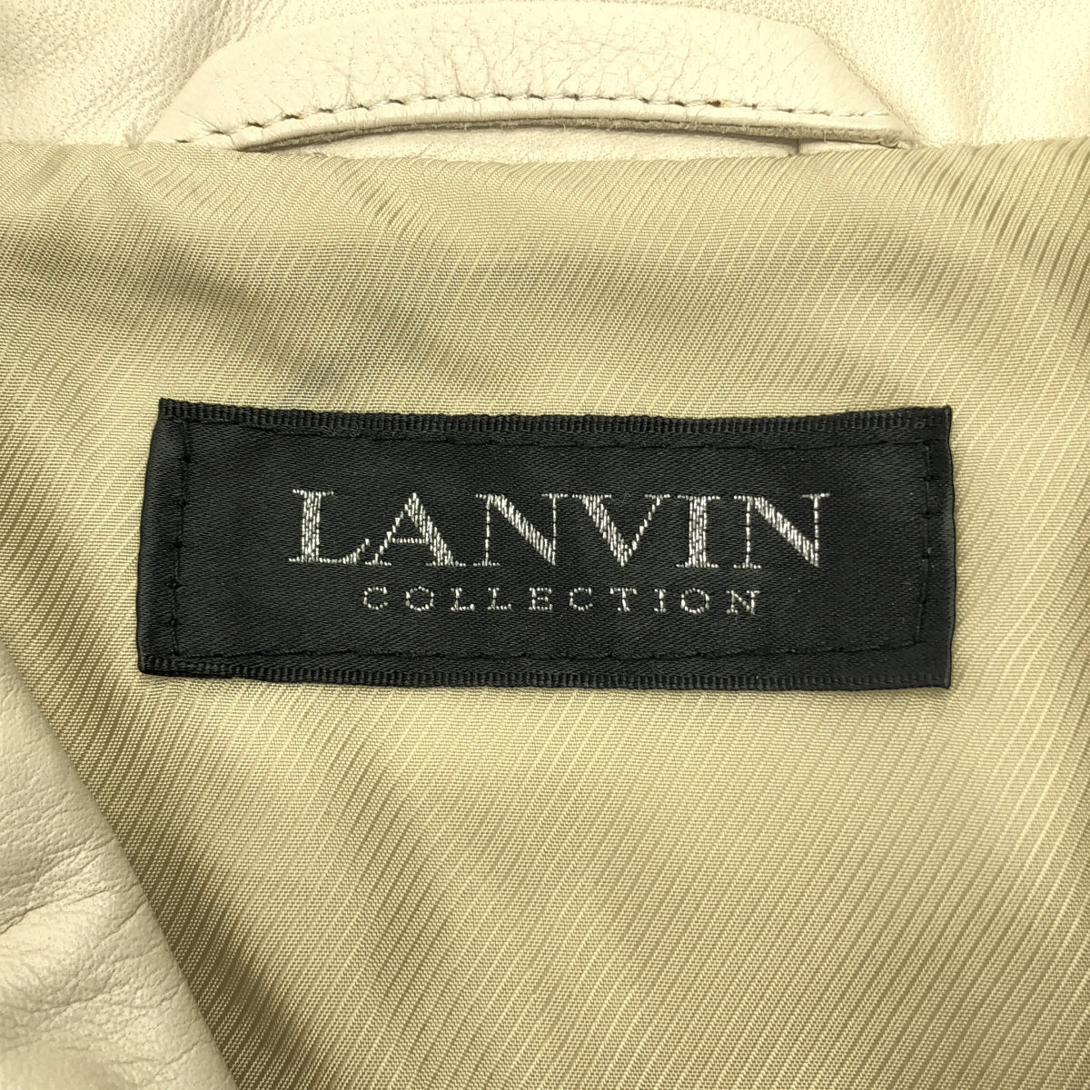 LANVIN COLLECTION / 람방 컬렉션 | 양가죽 가죽 블루존 재킷 | 50 |