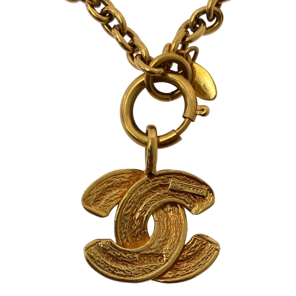 [狀況極佳] 香奈兒 | Coco Mark Matelasse 鏈條項鍊 | 金色 | 女士