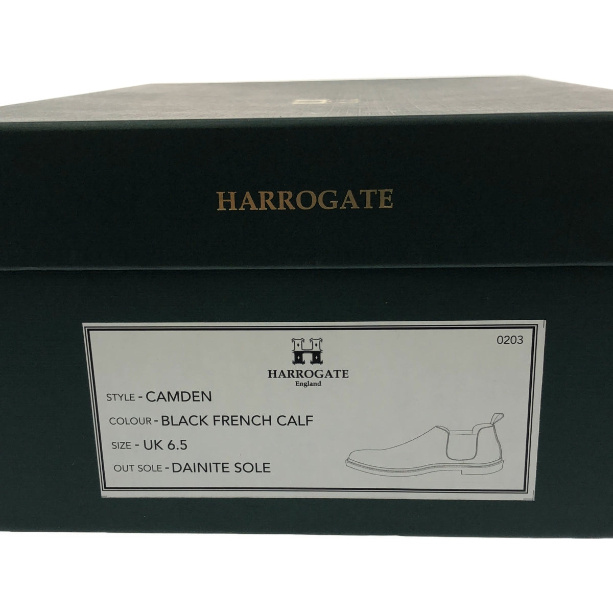 【美品】  HARROGATE / ハロゲイト | CAMDEN  サイドゴアブーツ | UK6.5 | ブラック | メンズ