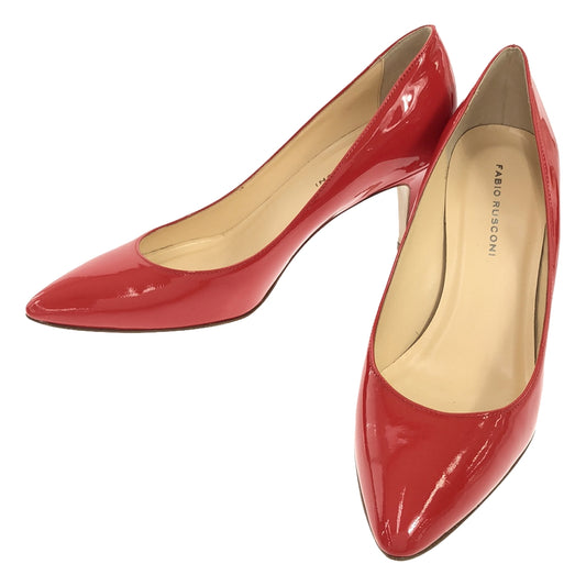 [Beautiful Condition] Fabio Rusconi | Patent Leather Pointed Toe Heel Pumps | Size 35 | Red | Women's