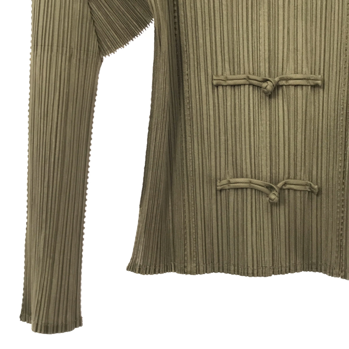 PLEATS PLEASE ISSEY MIYAKE | Pleated Chinese shirt blouse | 3 | Women's