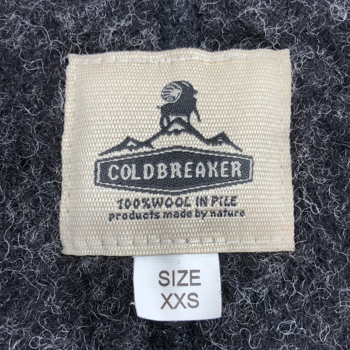 COLD BREAKER / コールドブレーカー | ウール ボア ジップアップ ジャケット | XXS |