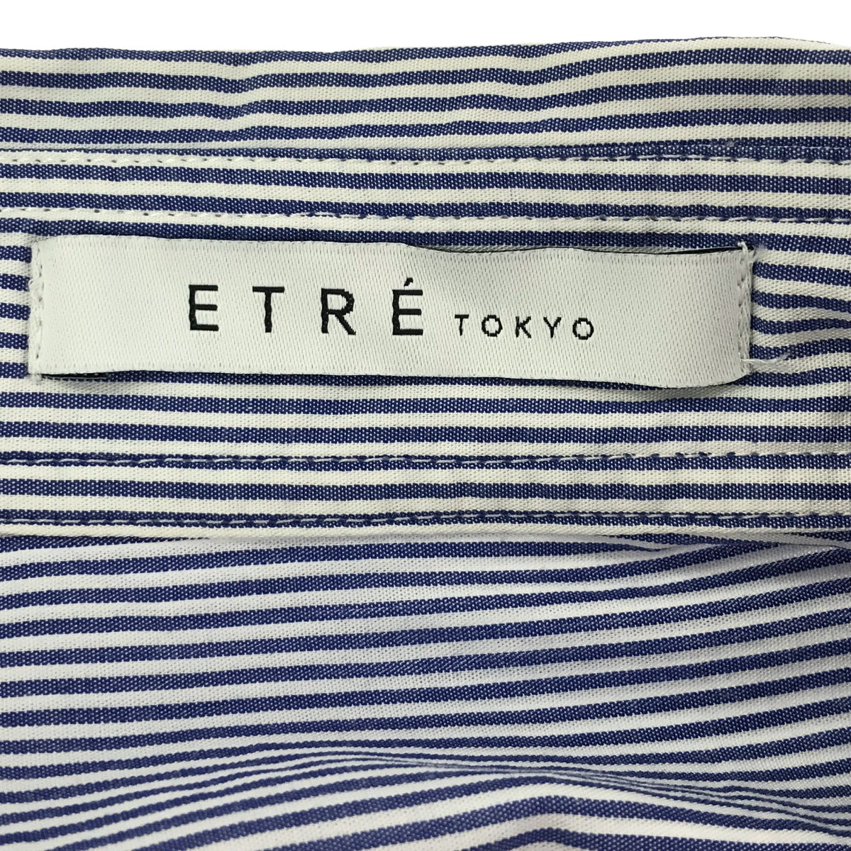 ETRE TOKYO | Cotton Striped Button-down Long Shirt | F | Women's