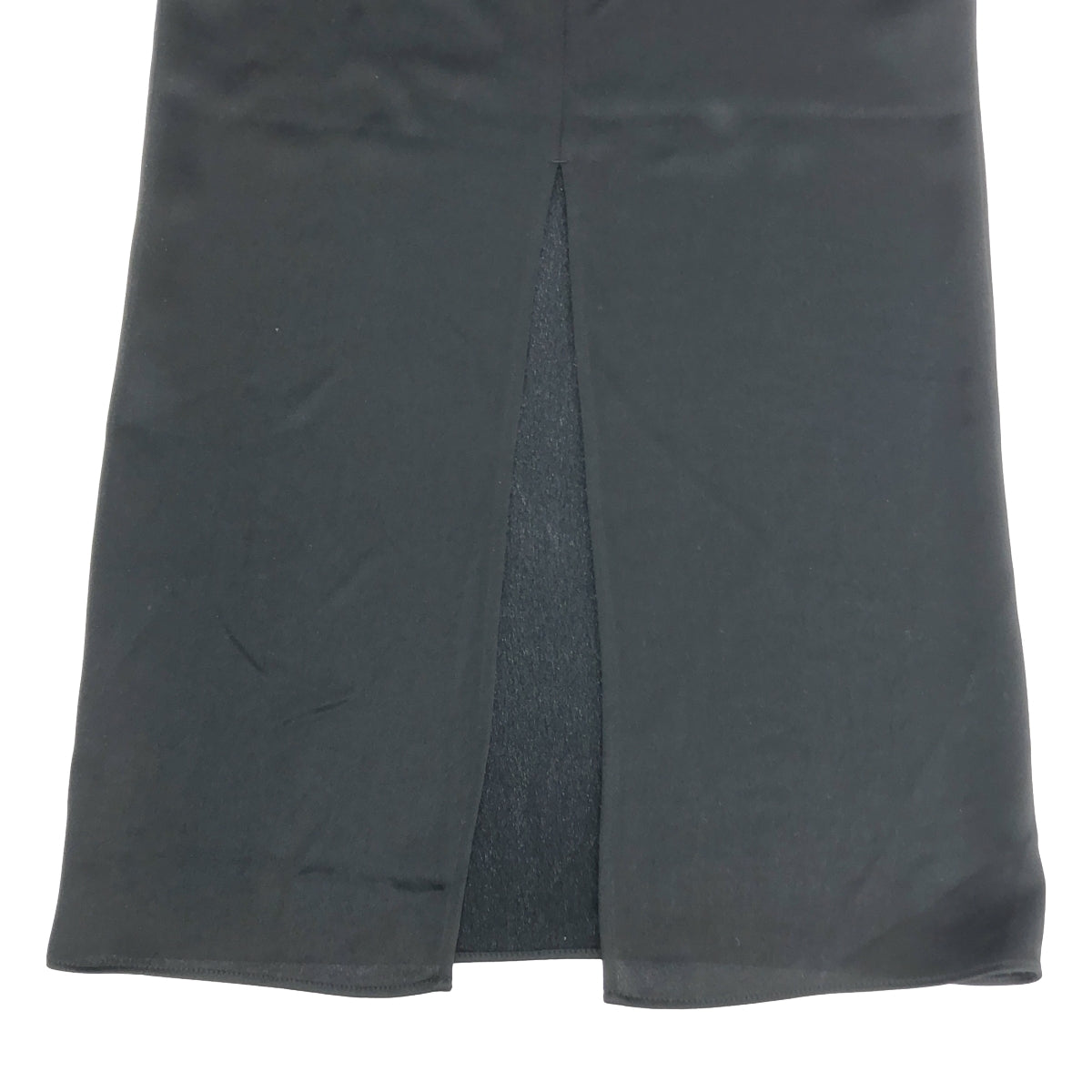 【新品】  Edition / エディション トゥモローランド | 2024AW | ハンマー サテン タイト スカート | 34 | ブラック | レディース