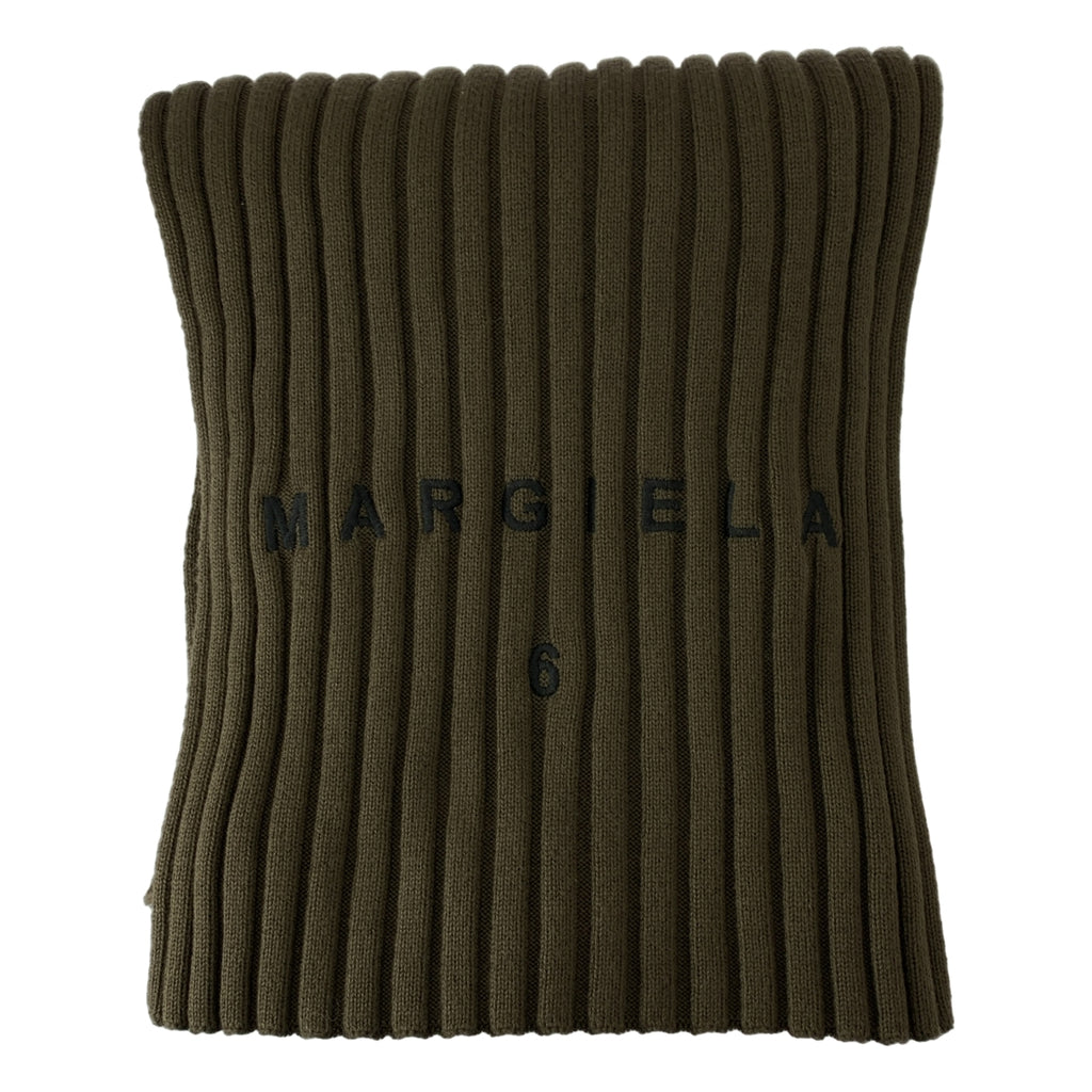 MM6 Maison Margiela | Logo刺繡羅紋針織圍巾 | F | 其他