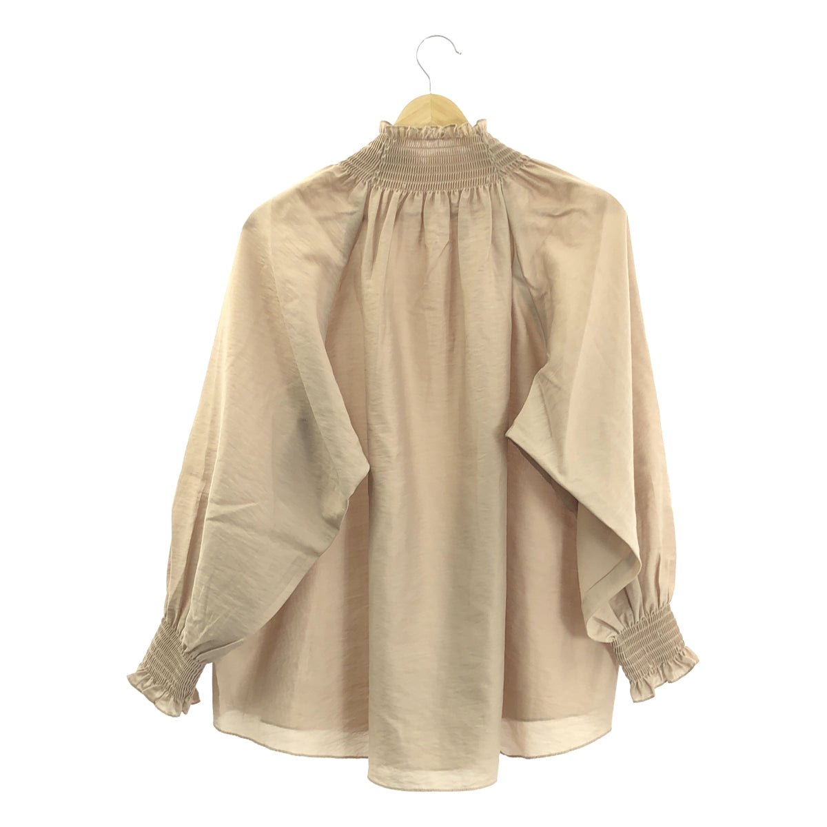 NOBLE / ノーブル | シャーリングシアーブラウス | F | ベージュ | レディース