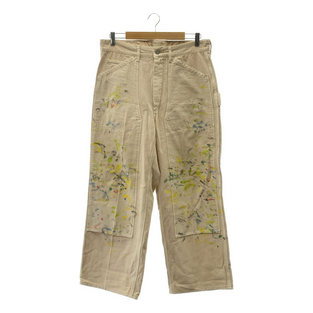 OLD JOE BRAND / 올드 조 | DOUBLE CLOTH SNUGGER TROUSER PATINA &amp; PAINT 페인트 스너거 팬츠 | 34 | 남성