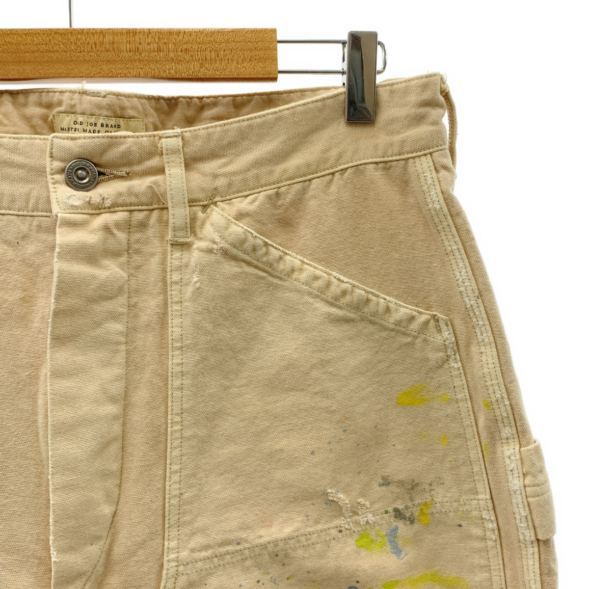 OLD JOE BRAND / 올드 조 | DOUBLE CLOTH SNUGGER TROUSER PATINA &amp; PAINT 페인트 스너거 팬츠 | 34 | 남성