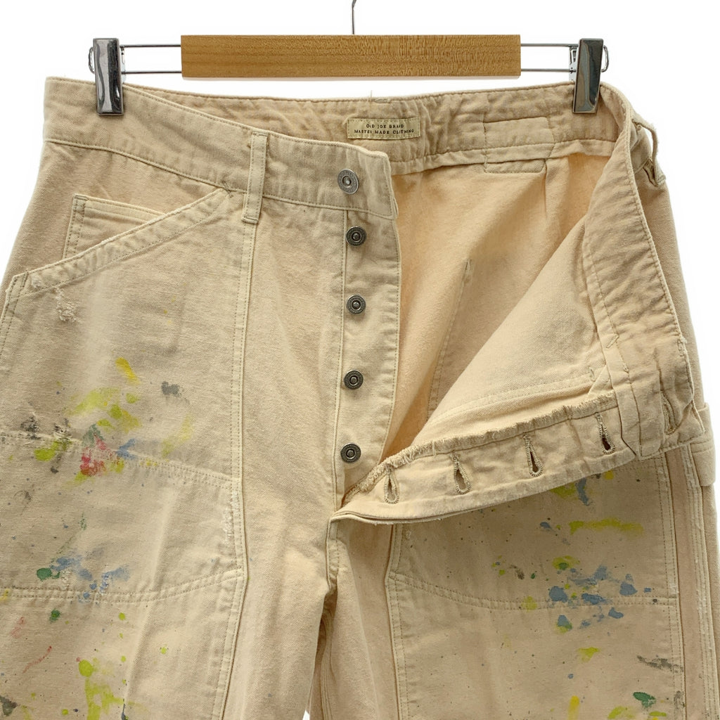 OLD JOE BRAND / 올드 조 | DOUBLE CLOTH SNUGGER TROUSER PATINA &amp; PAINT 페인트 스너거 팬츠 | 34 | 남성